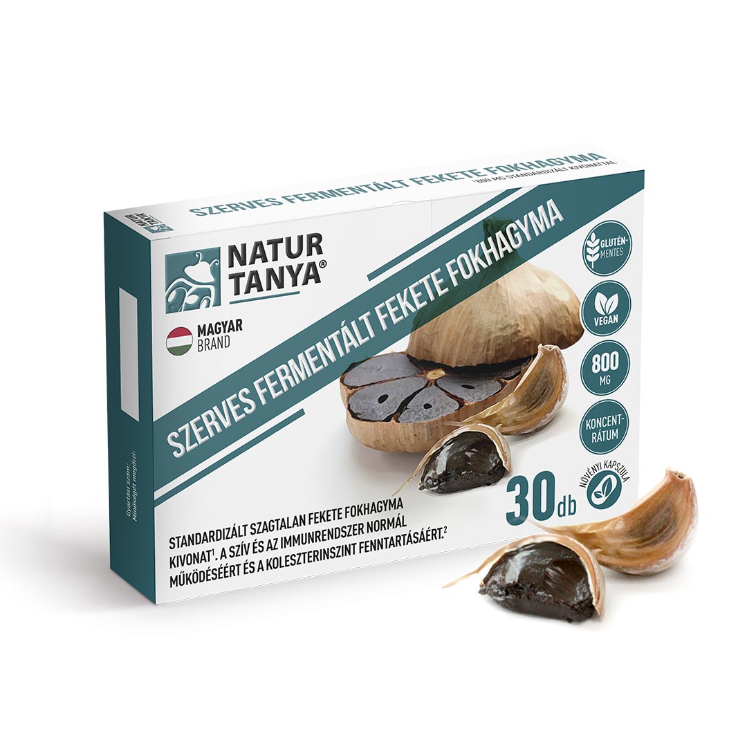 Natur Tanya fermentovaný čierny cesnak 800 mg kapsuly 30 šálok