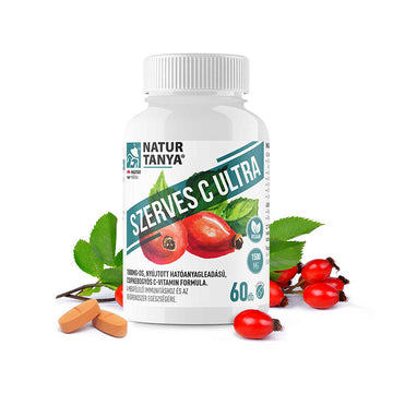 Natur Tanya Organic c Ultra 1500 mg retard vitamínu C tablety s extraktom z jahod 60 g