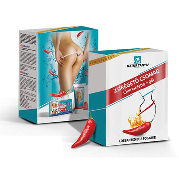 Naturtanya balenie na spaľovanie tukov chilli tablety+gel 200 ml+30 kusov