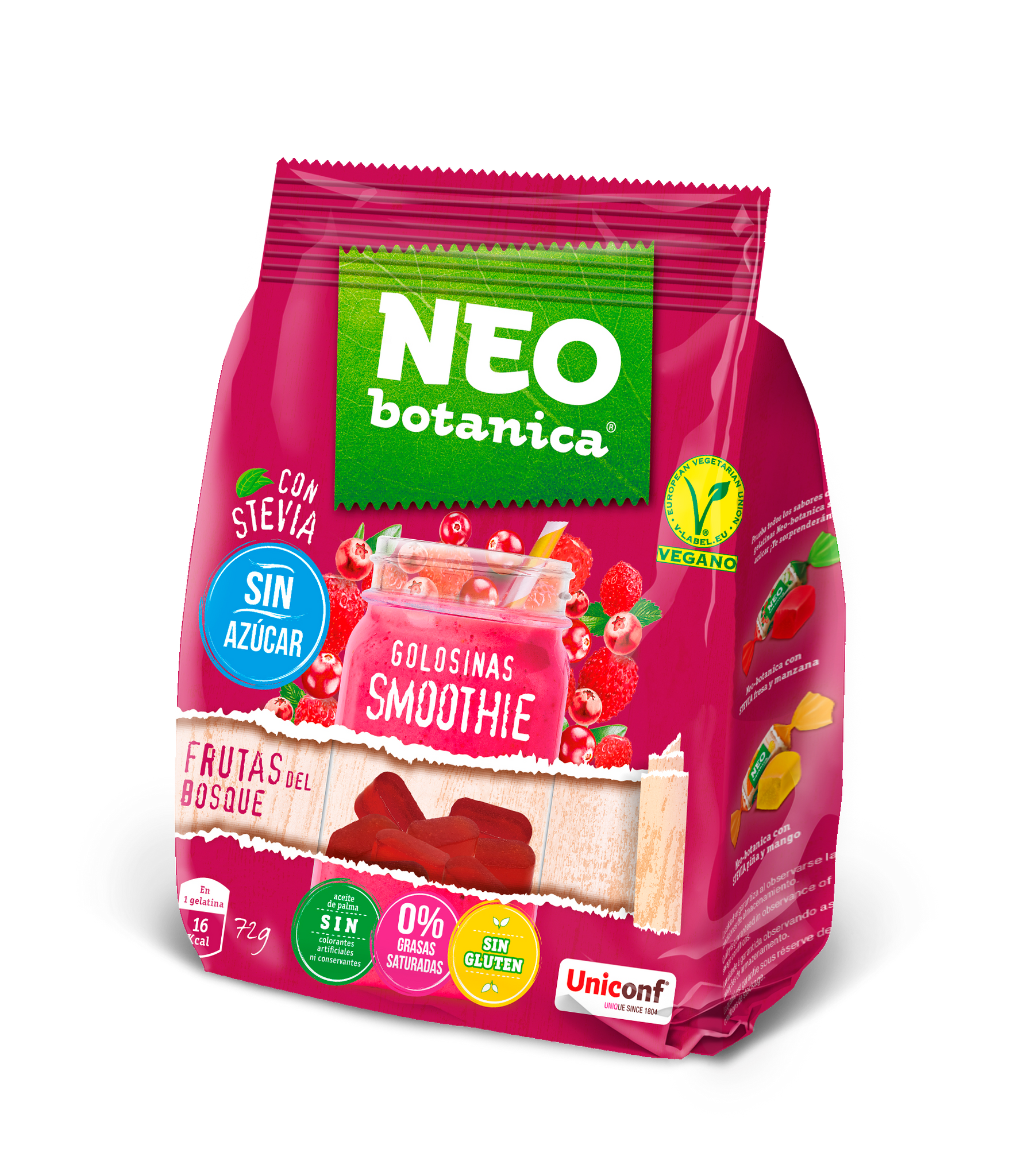 Neo Botanica želé cukríky s príchuťou lesného ovocia so stéviou 72 g - 93884