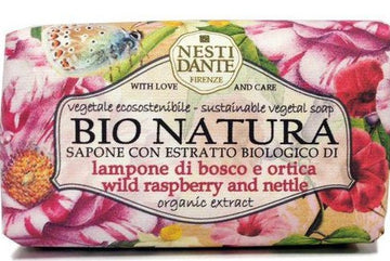 Nesti Dante Bio Natura Osviežujúce mydlo s malinou a žihľavou 250 g - 80907