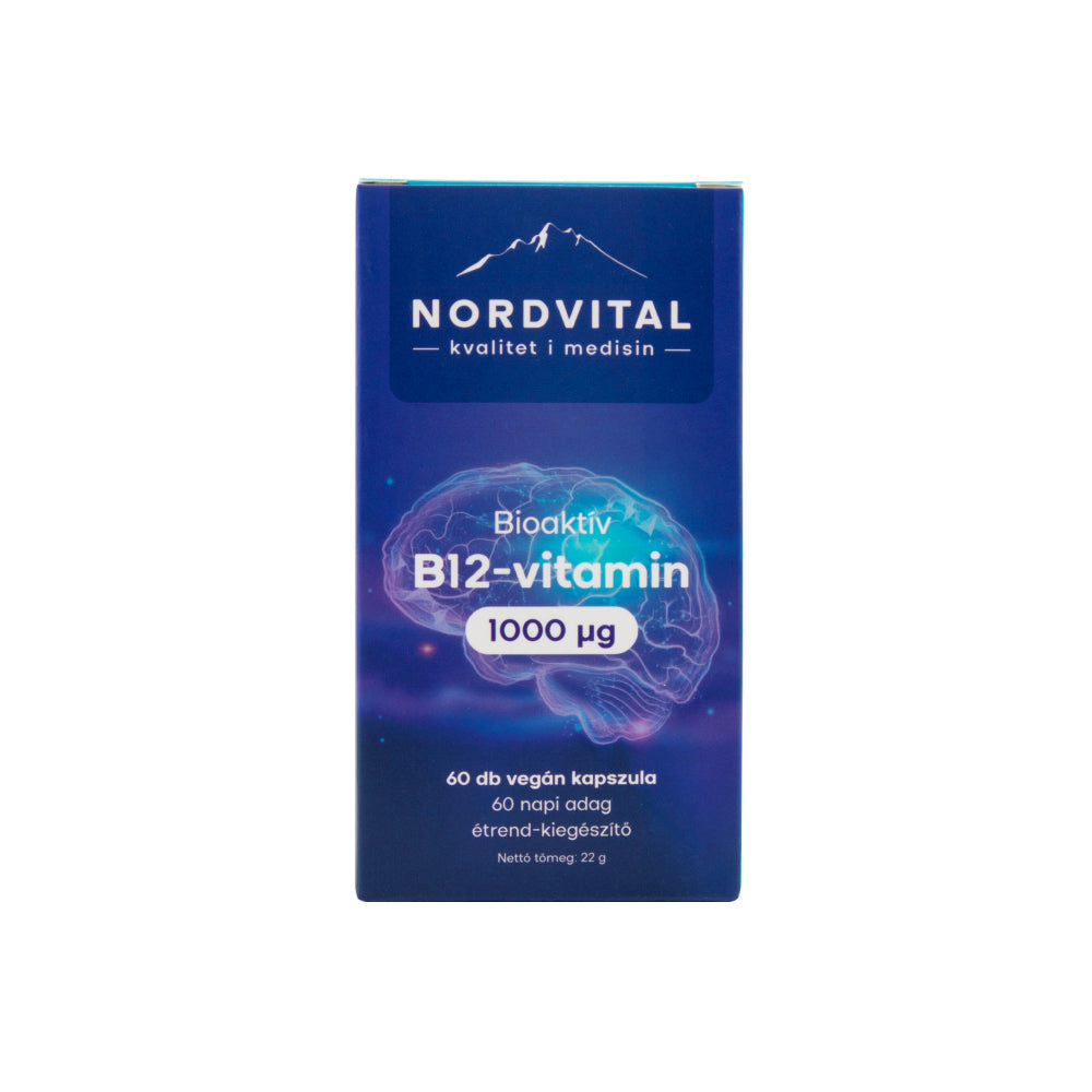 Nordvital-vitamín b12 1000 mcg vegánske kapsule 60 ks