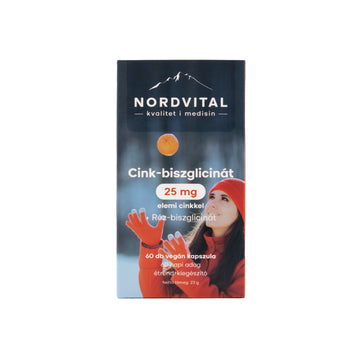 Nordvital zinok-biszglicínat+medzné kapsuly 60 ks
