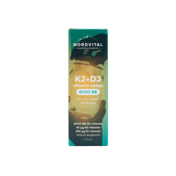 Nordvital d3+k2 vitamín kvapky 60 dávok 30 ml