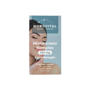 Nordvital Hyaluronic Acid Complex vegánske kapsule 30 šálok