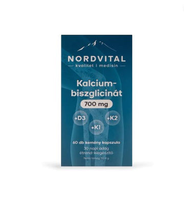 Nordvital kalciový biszglicín 75 mg kapsuly 60 šálok