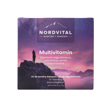Nordvital multivitamín 30+30dB kapsule 60 ks