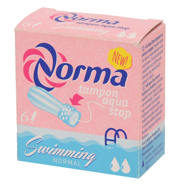 Norma tampon aqua stop swimming 6 kusov