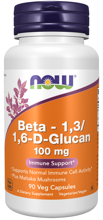 NOW Foods Beta-1,3/1,6-D-Glukán kapsuly 90 ks, 70 g - 18463