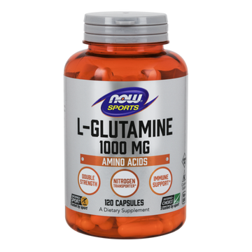 NOW Foods L-Glutamín dvojitá sila 1000 mg 120 vegánskych kapsúl - 38807