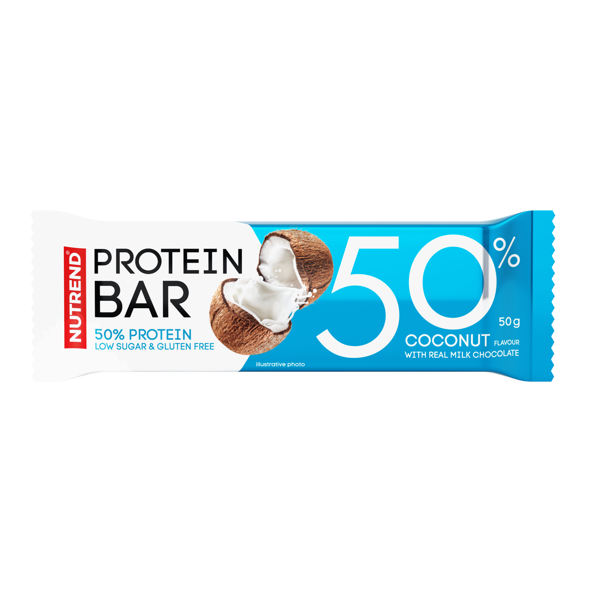 Nutrend proteínový kúsok 50% kokos 50 g