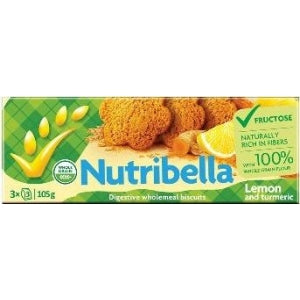 Nutribella citrónové kurkumové sušienky 105 g - 48599