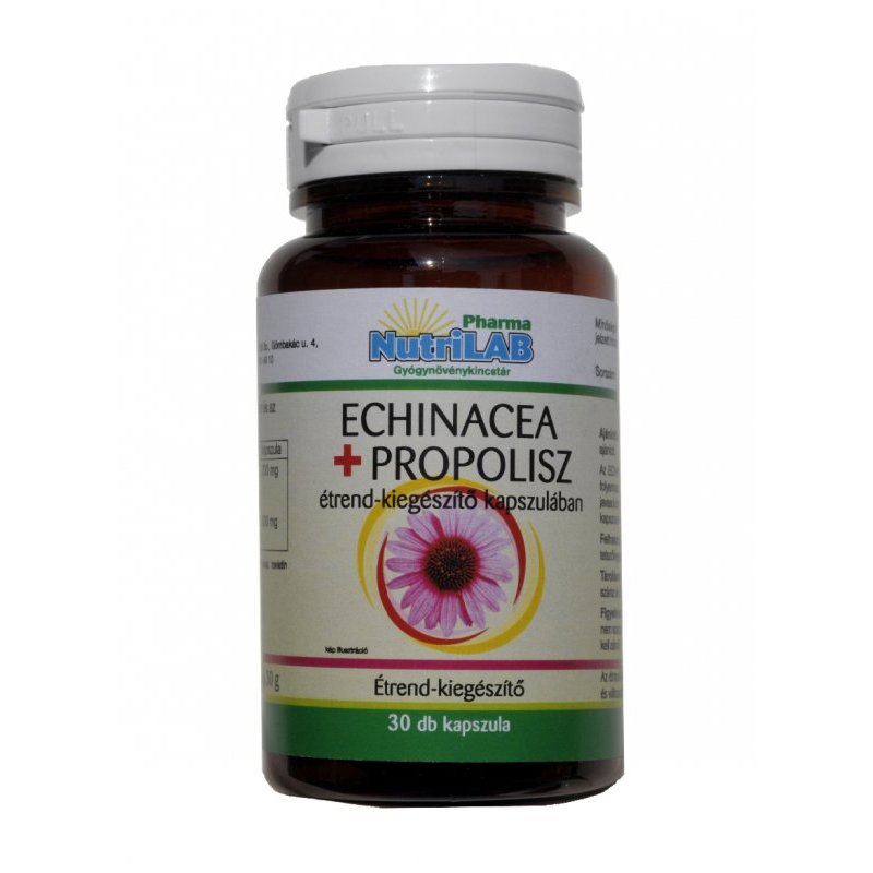 Nutrilab echinacea+D3 30 kapsúl