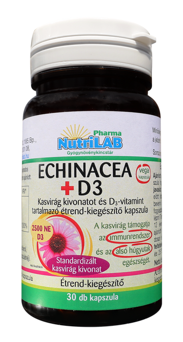 Nutrilab echinacea+D3 30 kapsúl