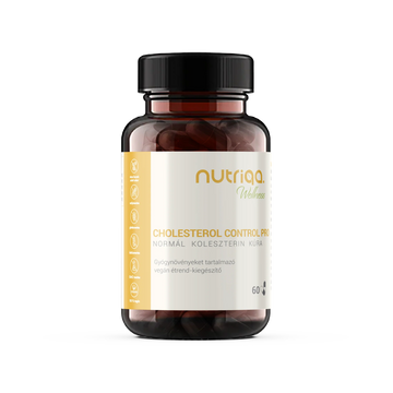 Nutriqa cholesterol control pro liečba normálneho cholesterolu vegánske kapsule 60 š. š.