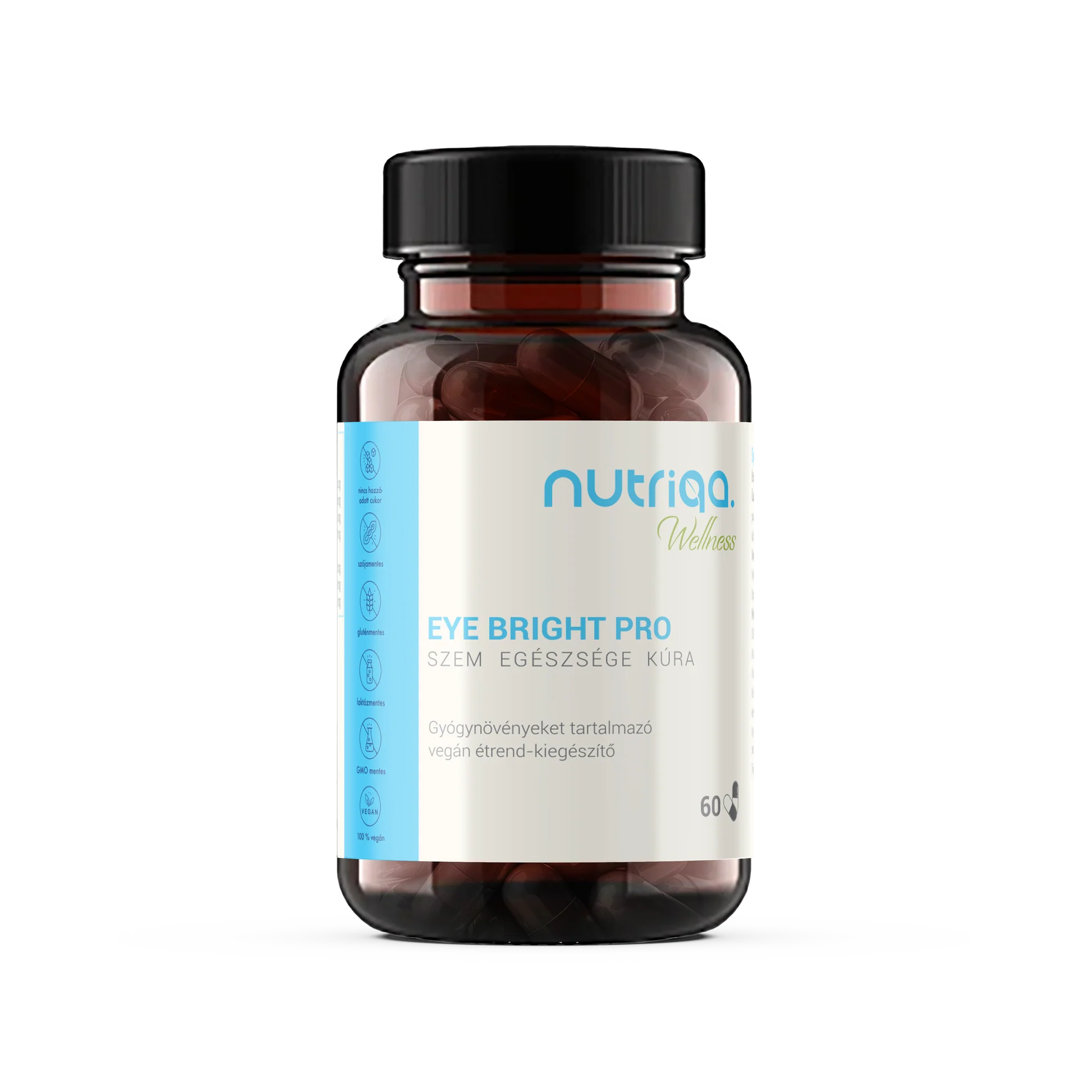 Nutriqa eye bright pro očné ošetrenie vegánske kapsule 60 š. š.