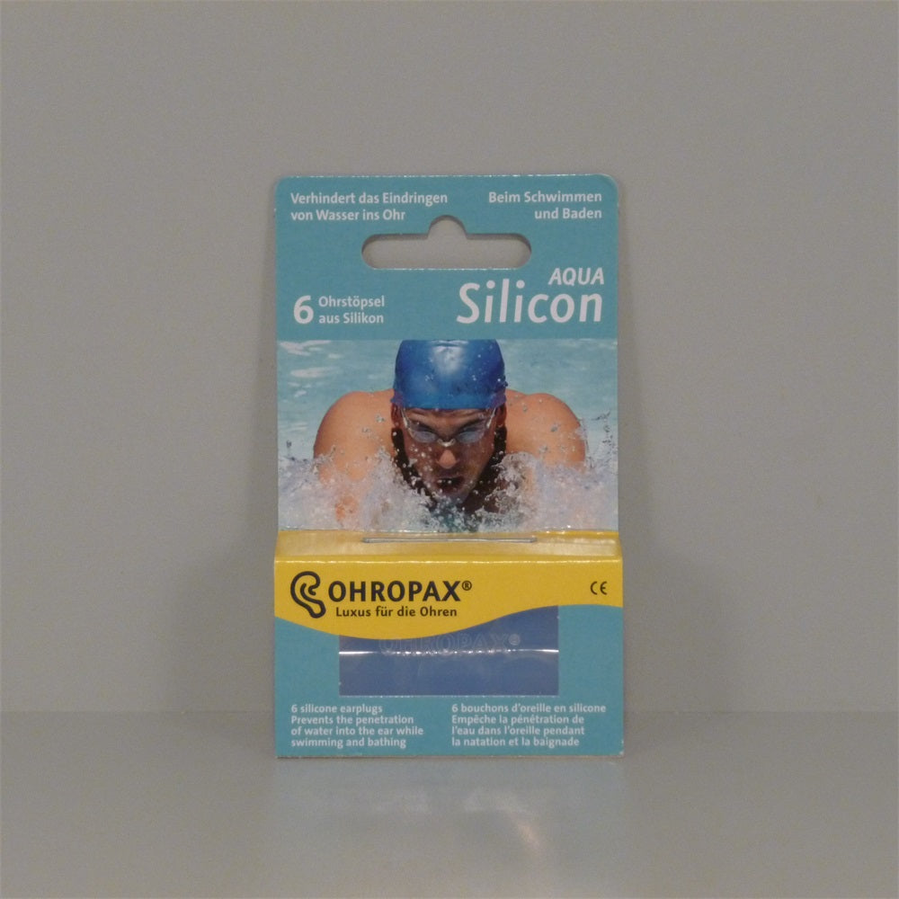 Ohropax silikónové náušnice aqua 6 kusov