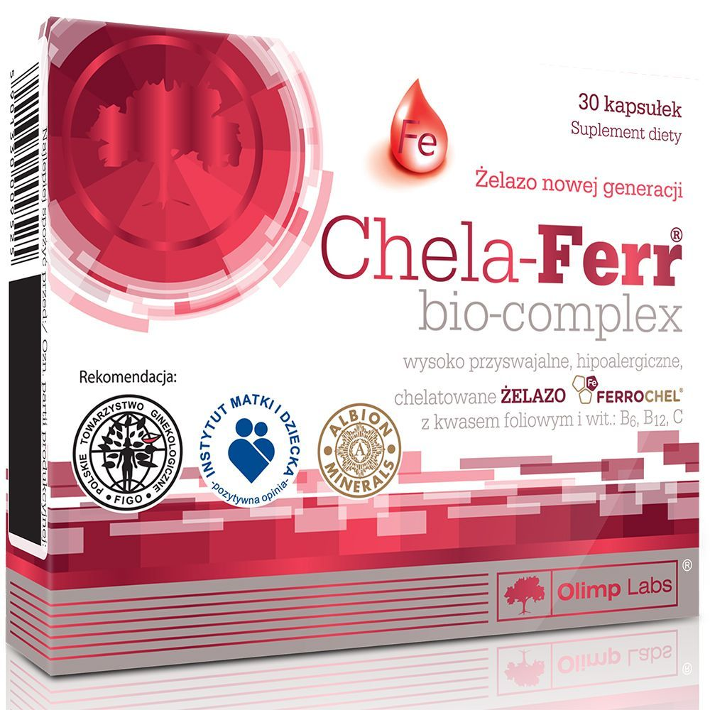 Olimp Labs chela-ferr bio-complex organické železo 30 kapsul