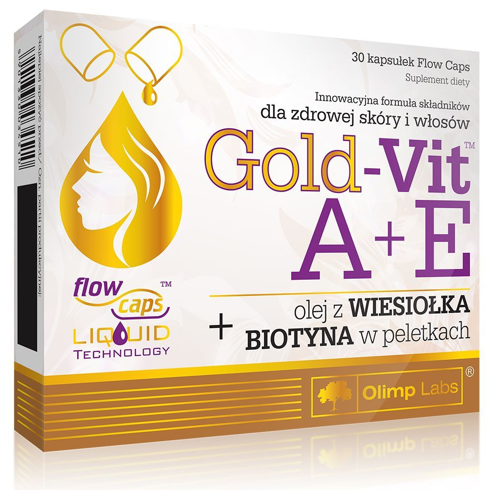 Olimp Labs gold-vit a+e s olejom z ligu a biotínom 30 kapsulok