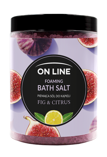 On Line Osviežujúca soľ do kúpeľa Figa & Citrus 1200 g - 94741