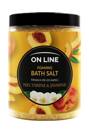 On Line Nectarine & Jasmine Soľ do kúpeľa 1200 g - 94742