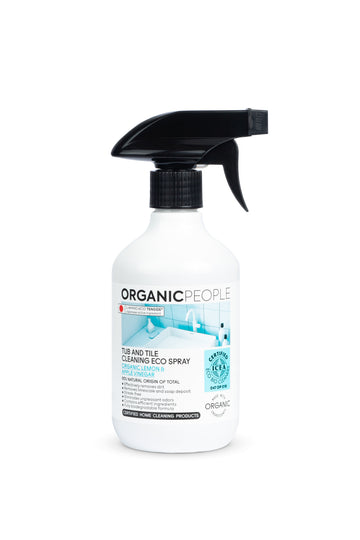 Organic People ecologický sprej na umývanie a čistenie kúpeľne s bio citrónom a jablečným octom 500 ml