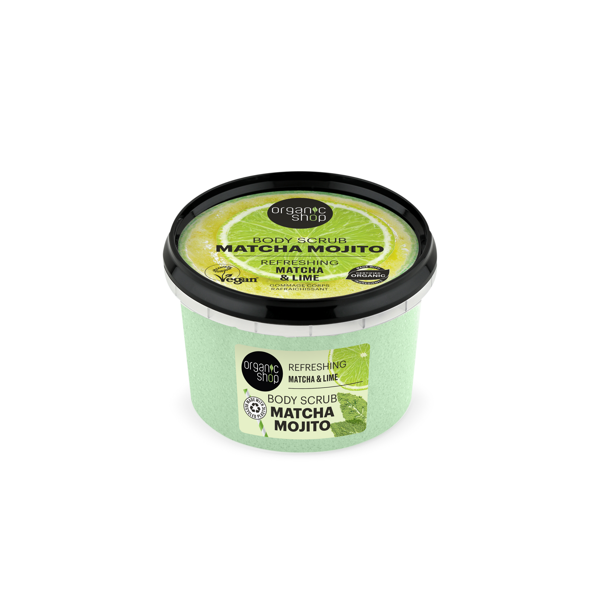 Organic Shop Matcha & Lime telový peeling 250 ml - 93948