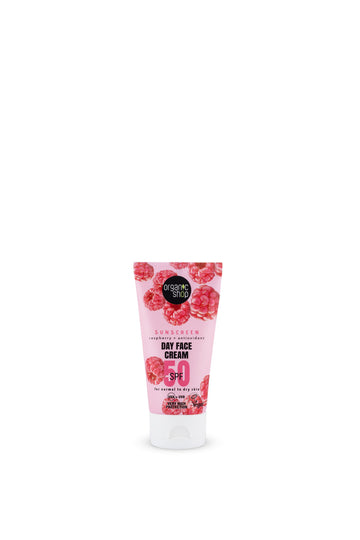 Organic Shop pleťový krém na opaľovanie s malinou a antioxidantmi SPF 50 50 ml - 96733