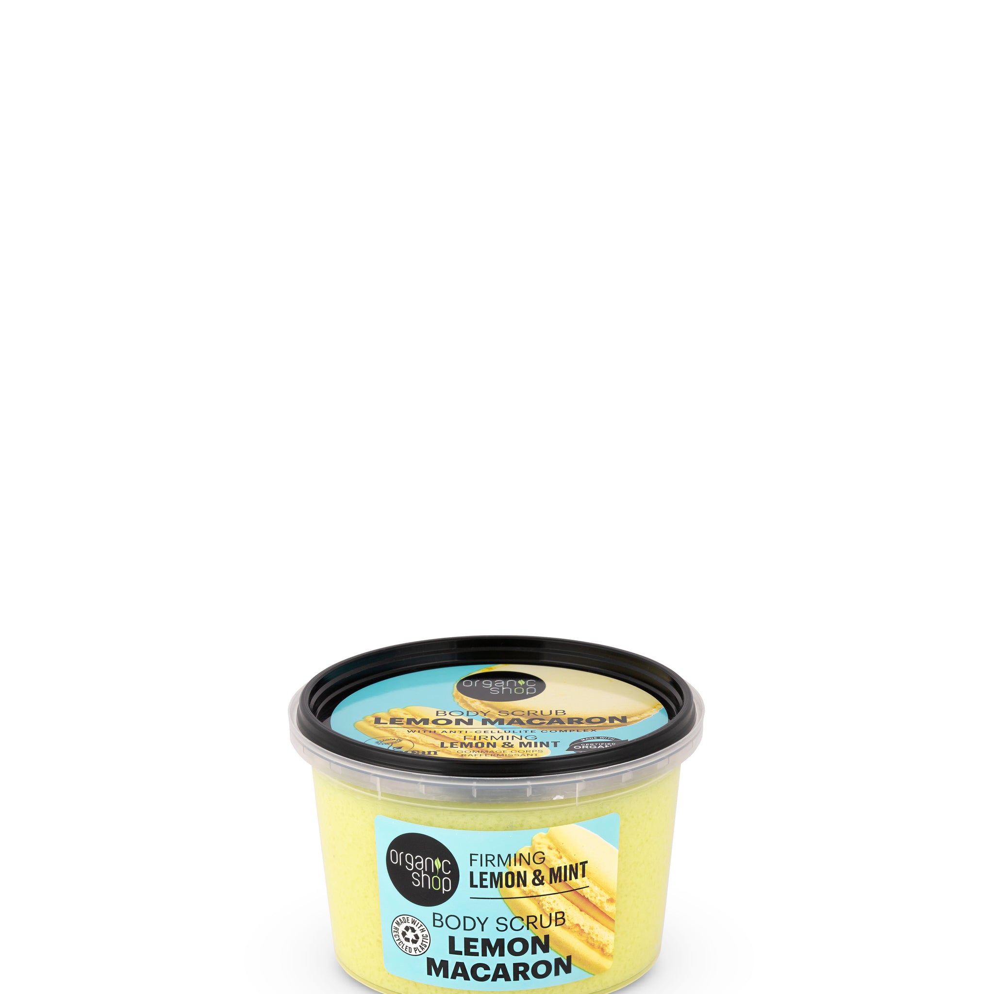 Organic Shop Lemon Macaron Tightening Body Shaver s citrónom a mentou 250 ml