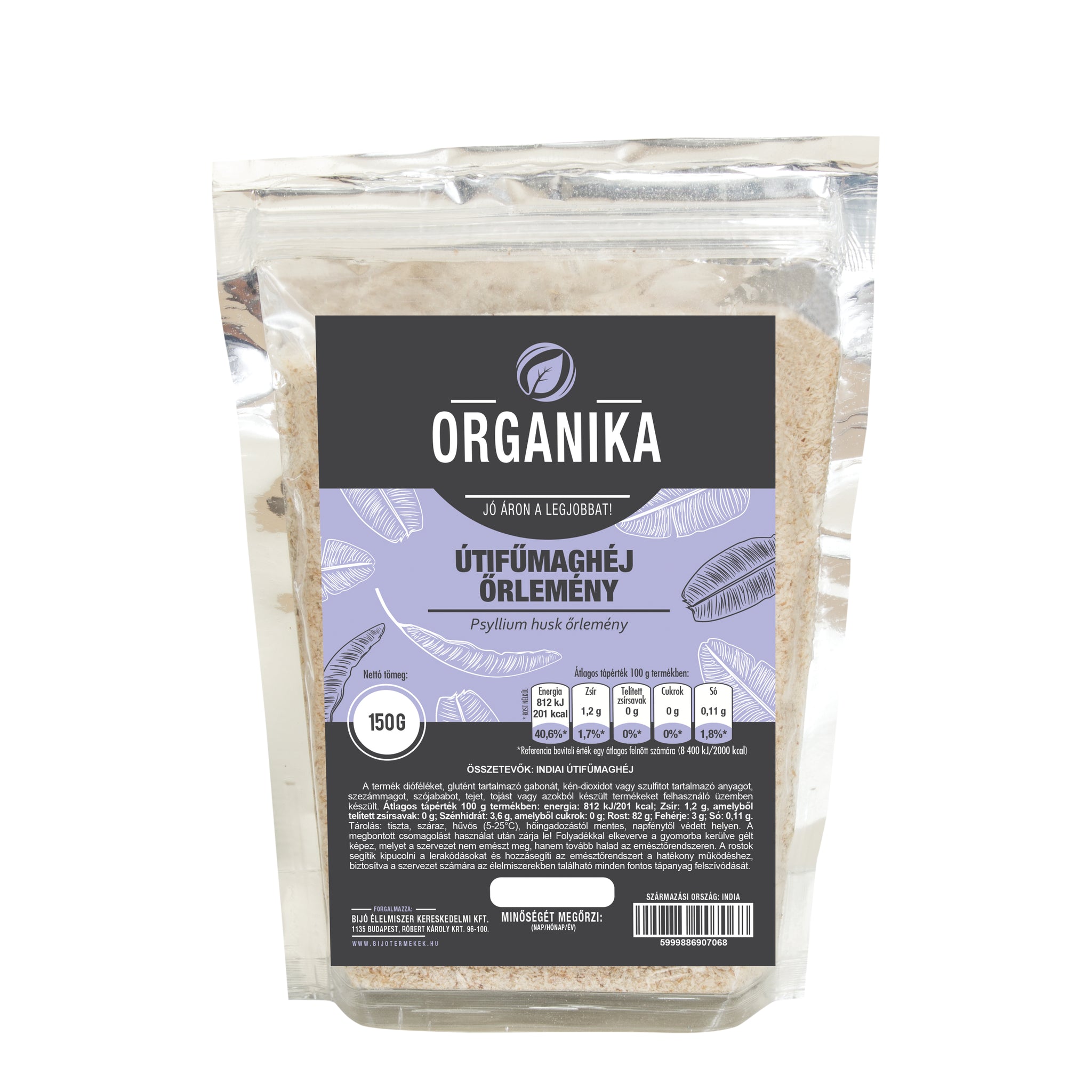 Organika Mleté šupky psyllia 150 g - 45458