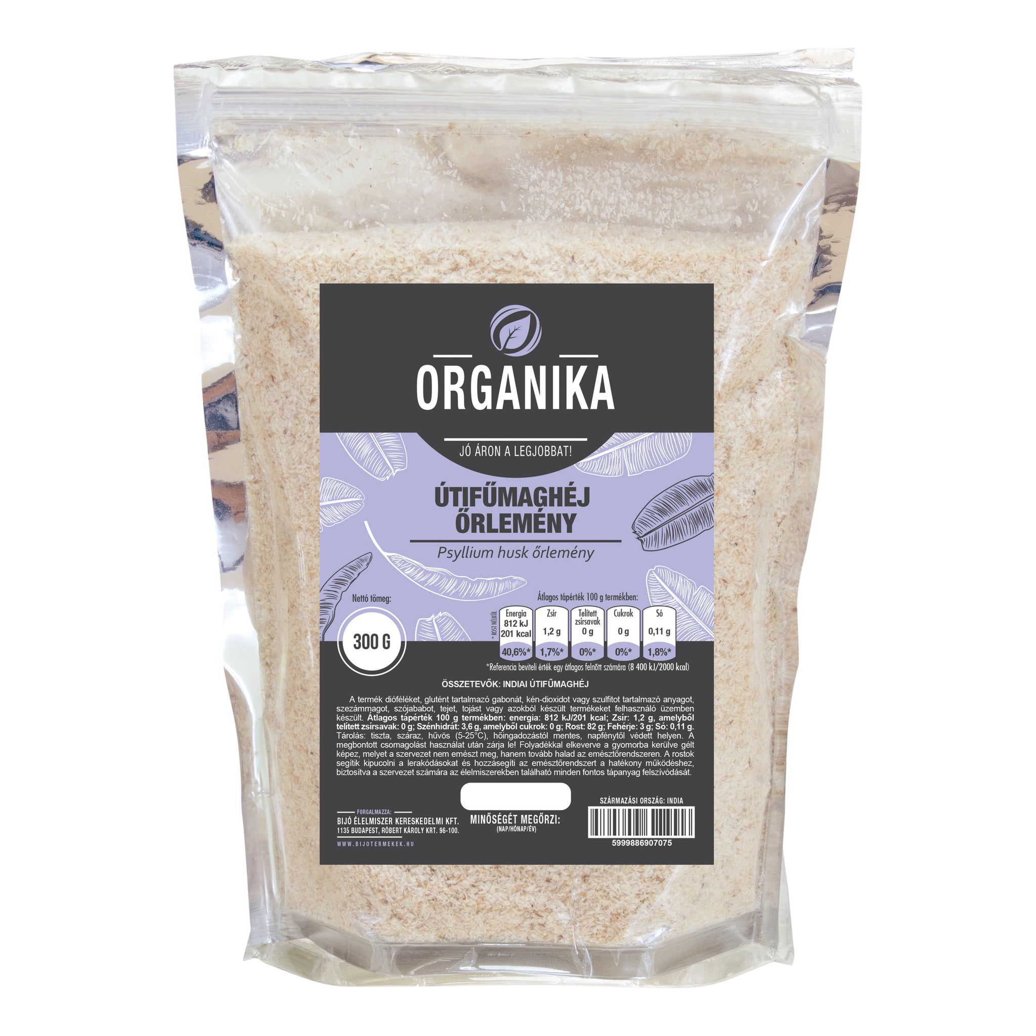 Organika Psyllium Husk prášok 300 g - 45459