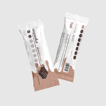 Organika vegán proteínová tyčinka brownie s kešu orieškami 30 g - 86578