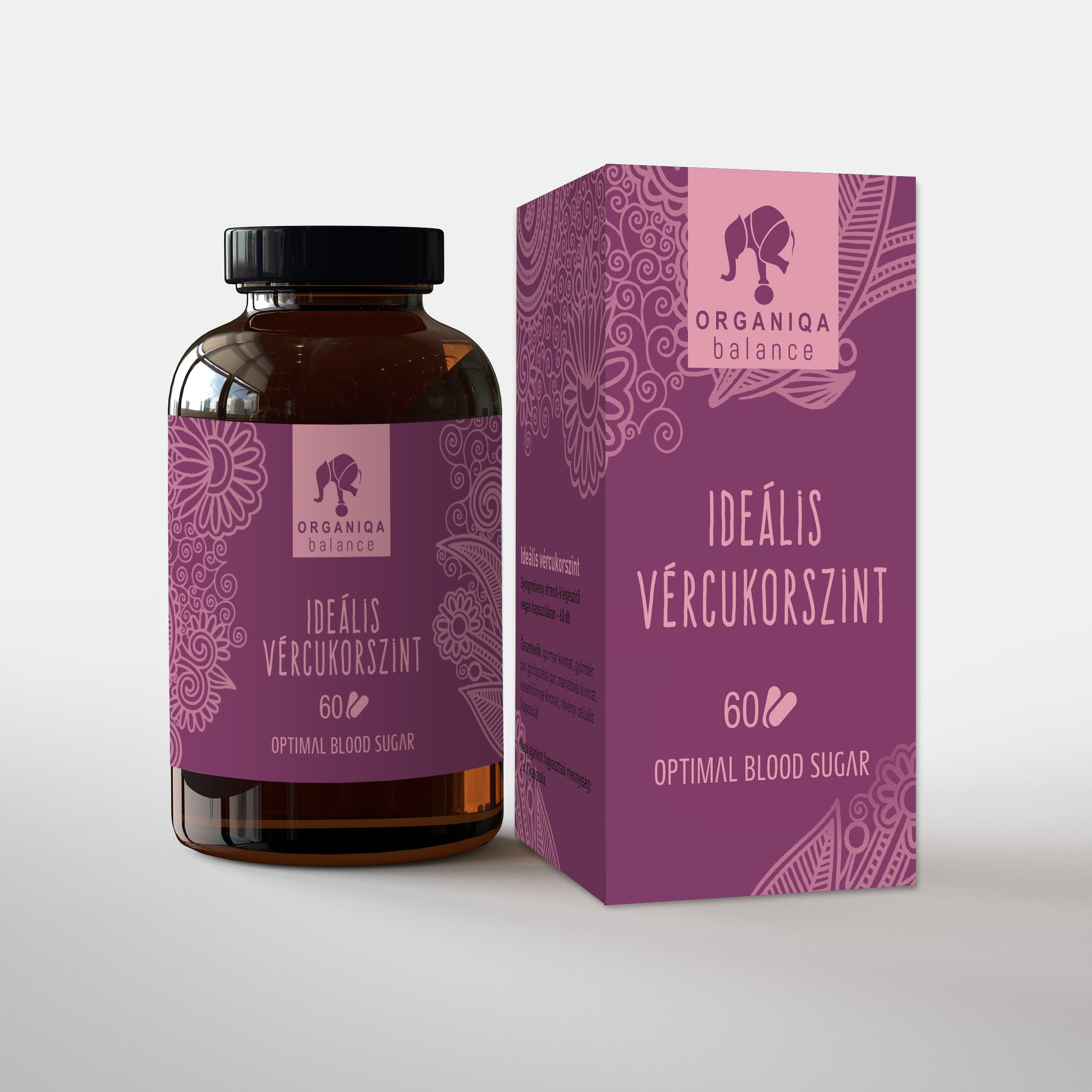 Organiqa balance ideálna krvná glukóza kapsule 500 mg 60 šálok