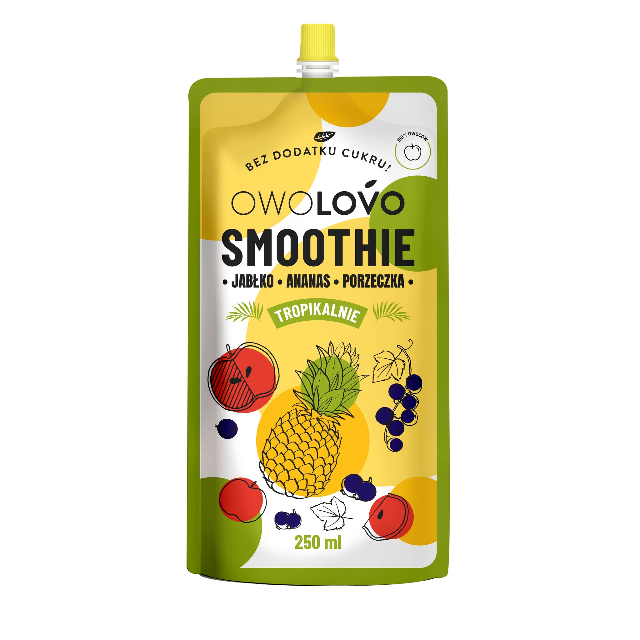 Owolovo ovocné sprej jablko-ananas-kvetinový smoothie 200 g