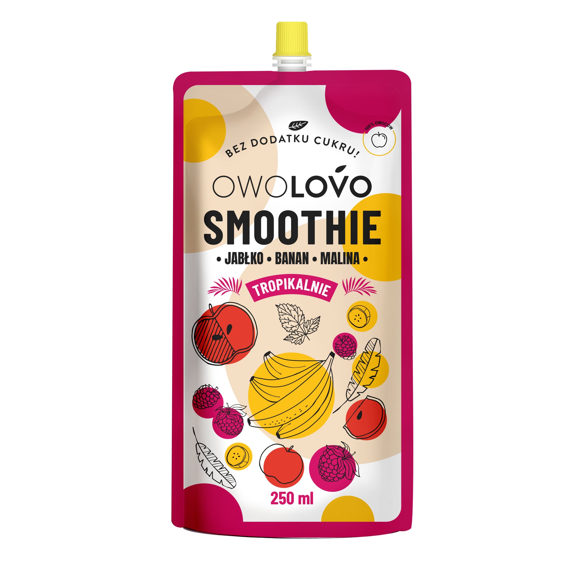 Owolovo ovocné sprej jablko-banánová-mľavová smoothie 200 g