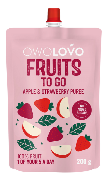 Owolovo ovocné pyré jablko-jahoda 200 g - 93673