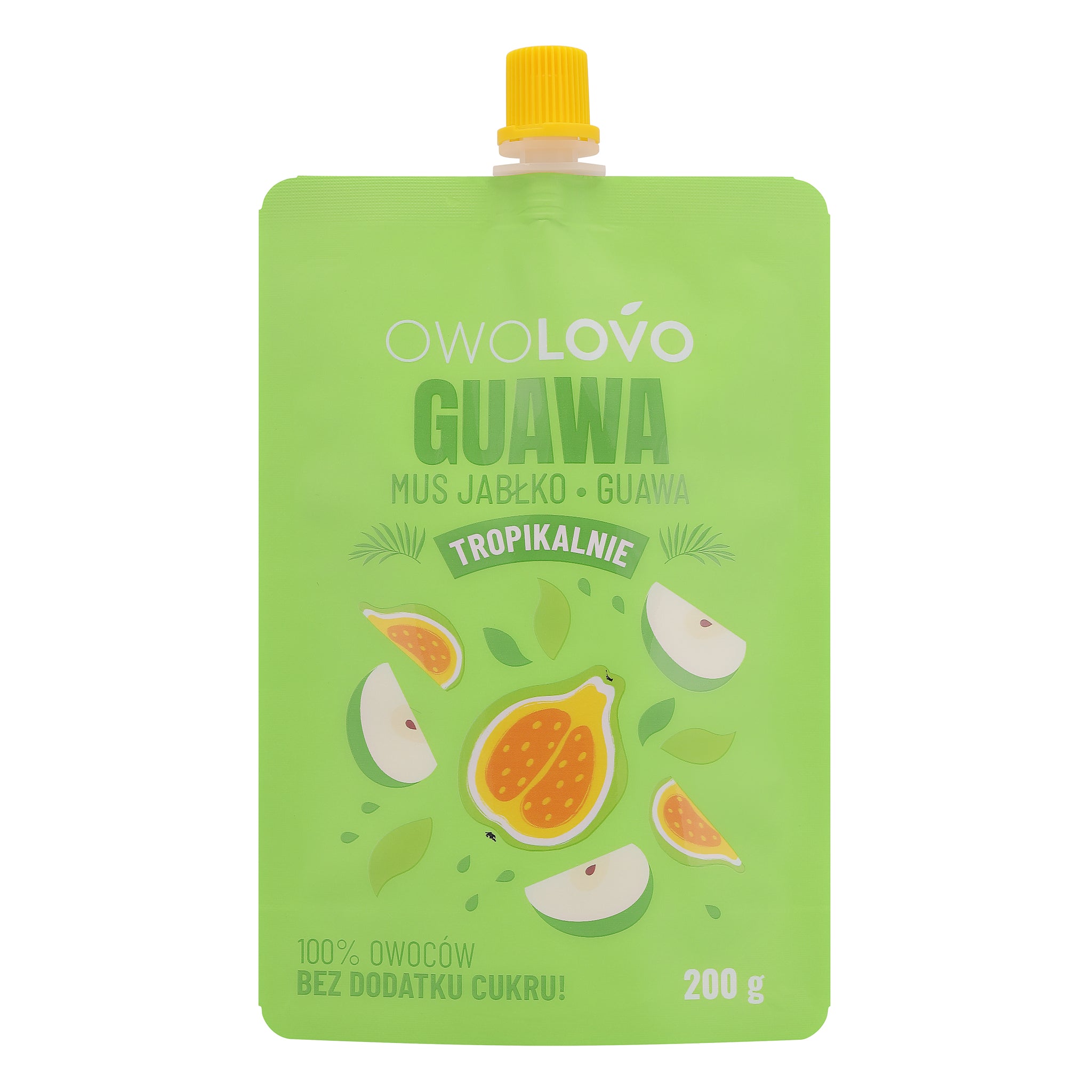 Owolovo jablkovo-guavový tropický ovocný pyré pre deti 200 g - 95940