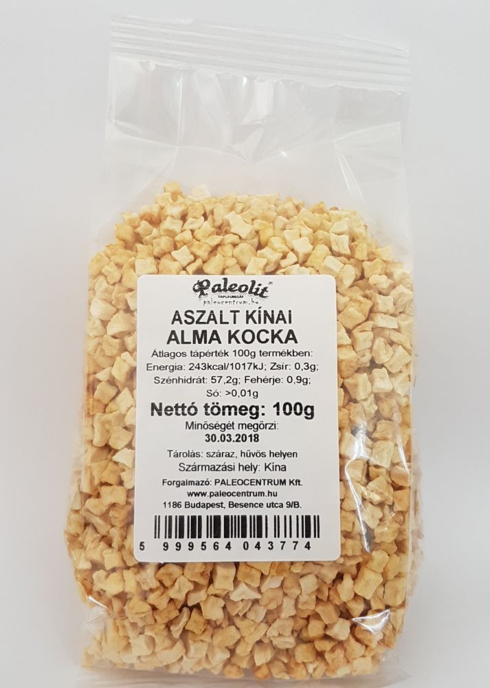 Paleolitné soľné jablká kostky bez cukru čínske 100 g