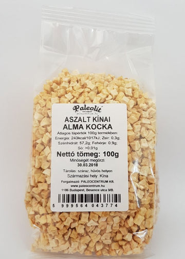 Paleolitné soľné jablká kostky bez cukru čínske 100 g