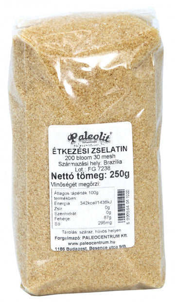 Paleolitný jedálenský želatín hovädzieho dobytka 200 Bloom 250 g