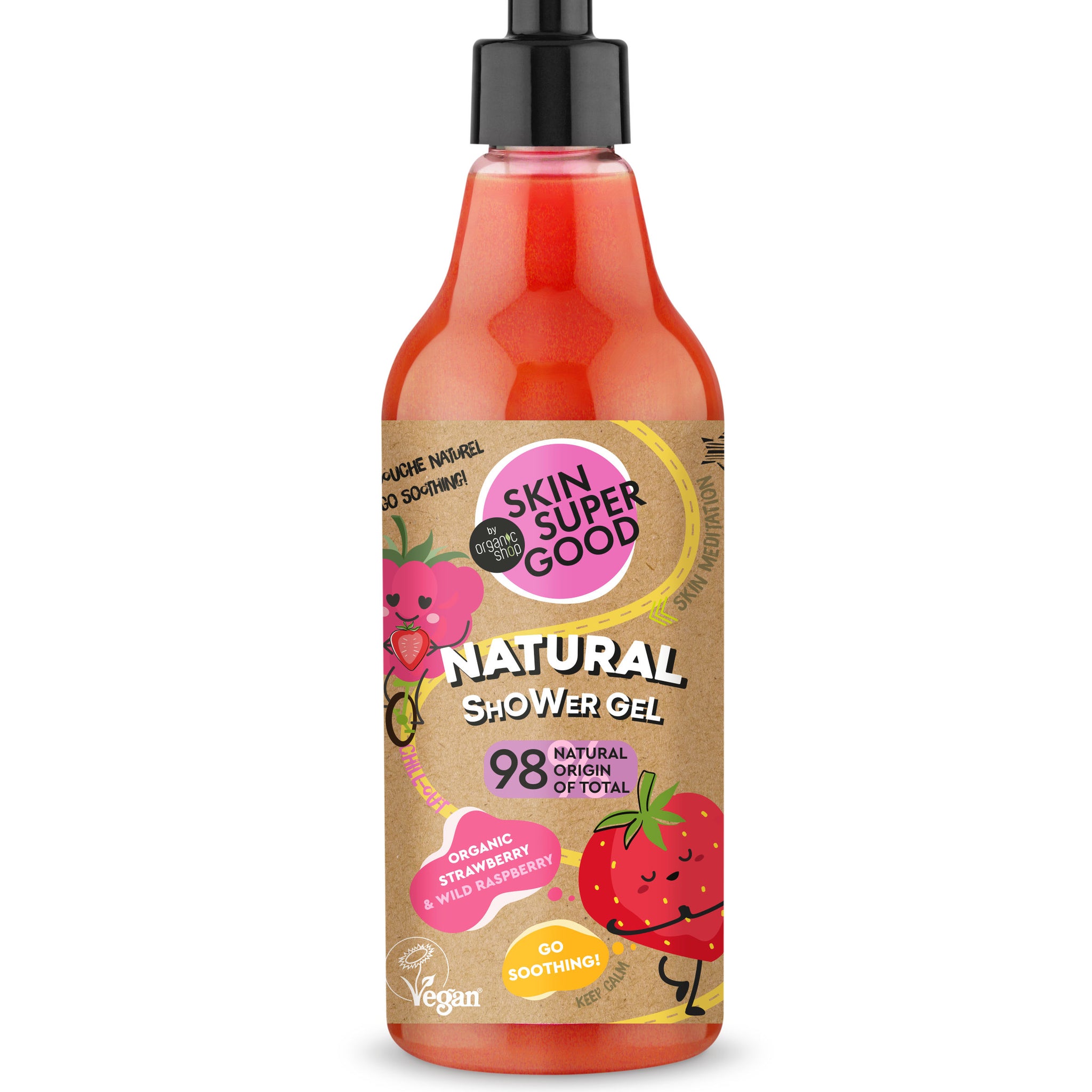 Skin Super Good prírodný upokojujúci sprchový gél 500 ml - 92555