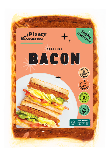 Plenty Reasons bez mäsa vegánsky baconový prípravok 150 g