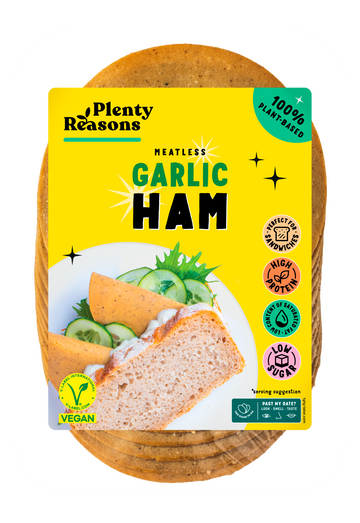 Plenty Reasons vegánsky česnekový šunkový vkusný kus 100 g