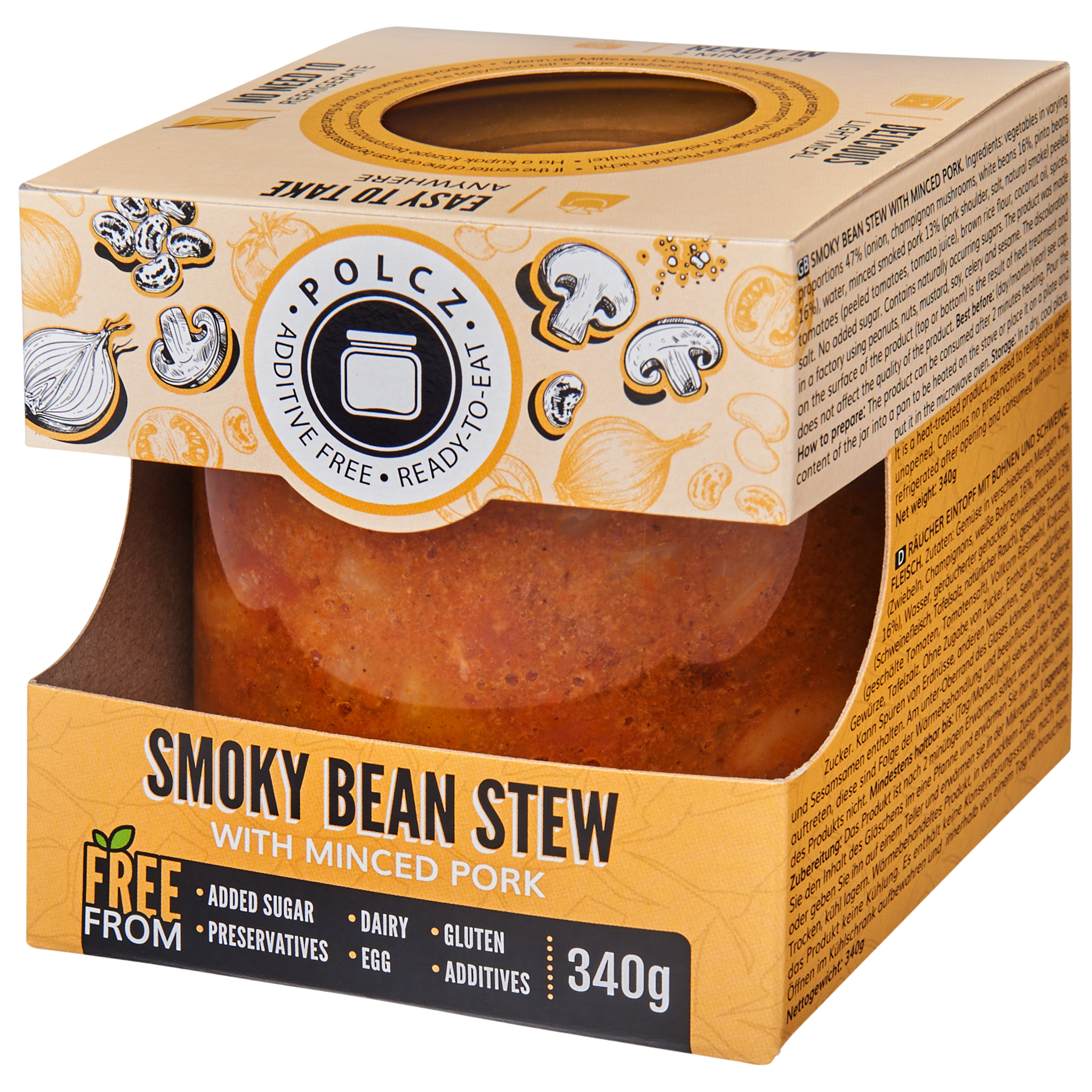 Polcz Fazuľový guláš s údenou krkovičkou 340 g - 93468