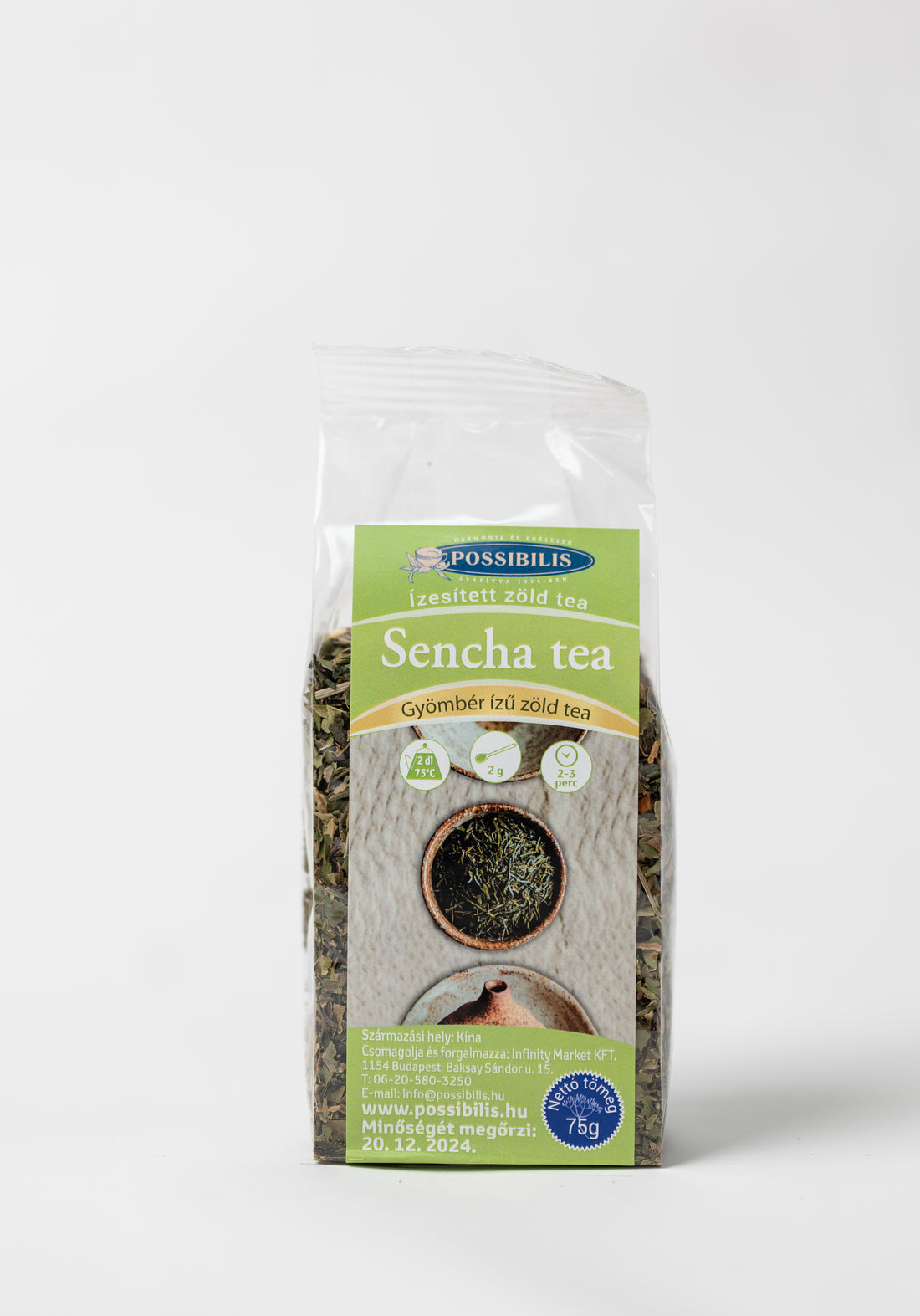 Possibilis Zelený čaj Sencha so zázvorovou príchuťou 75 g - 39141