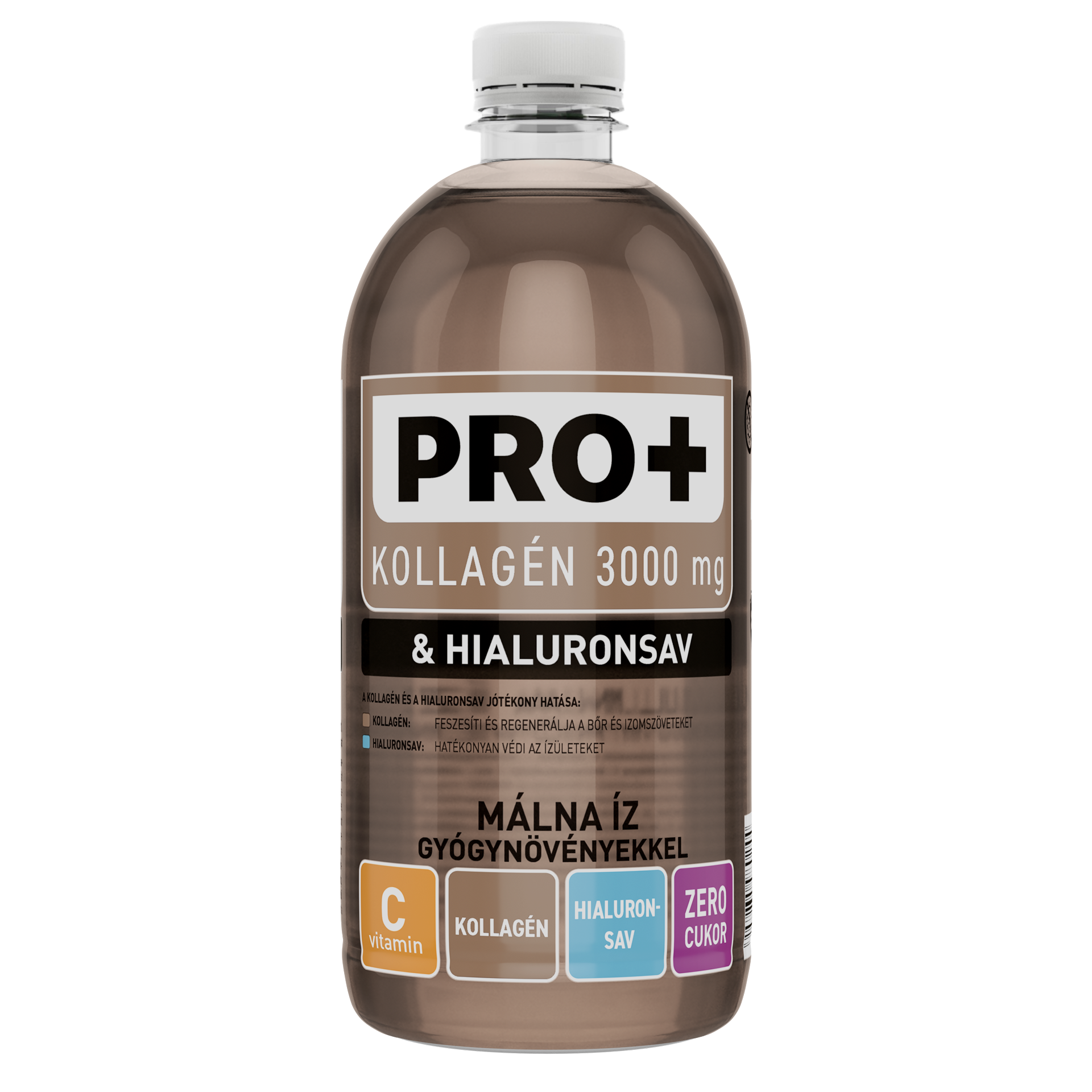 PRO+ Kolagén + Hyalurónová kyselina - Málna 750 ml