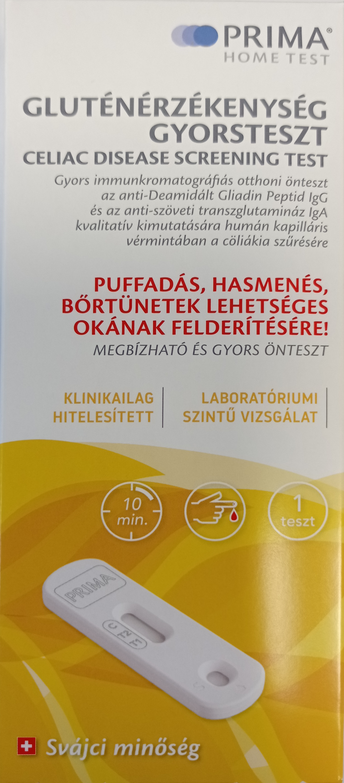 Rýchly test na primárnu gluténovú citlivosť 1 kus