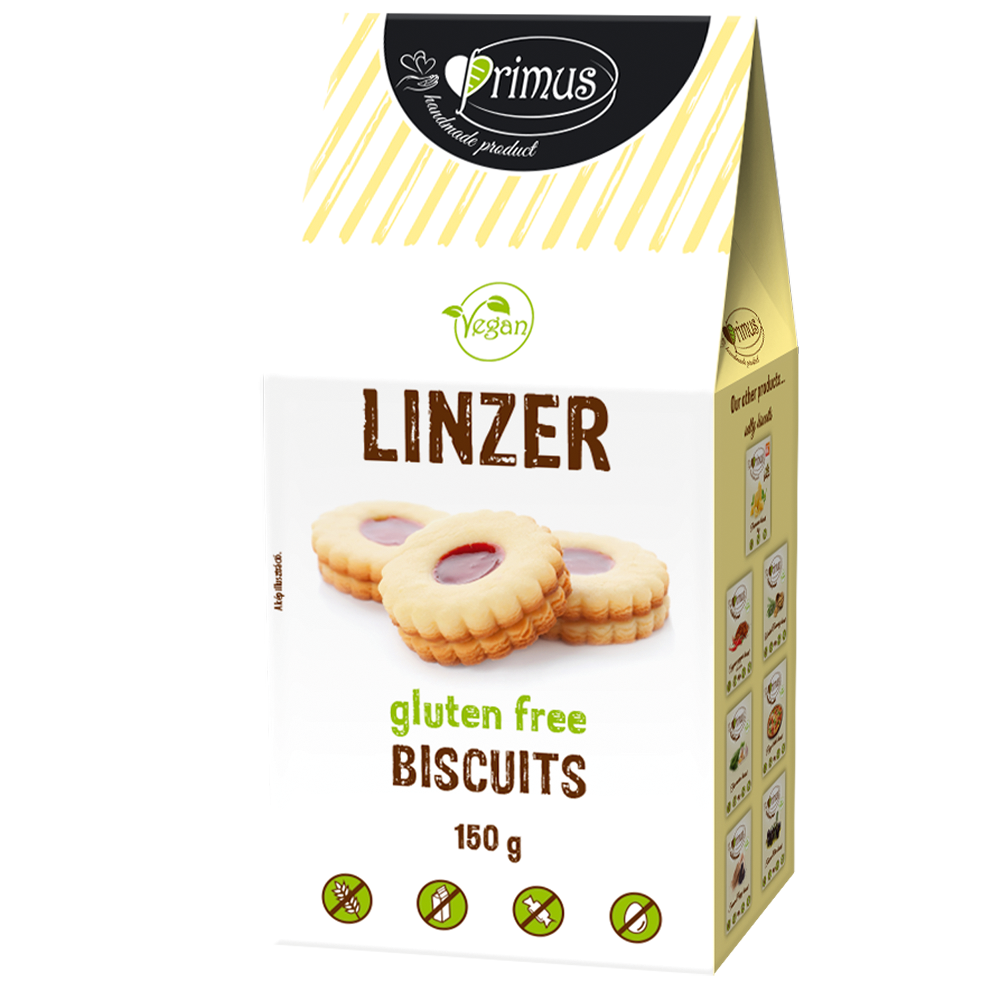 Primus bezgluténový vegánsky linzer 150 g