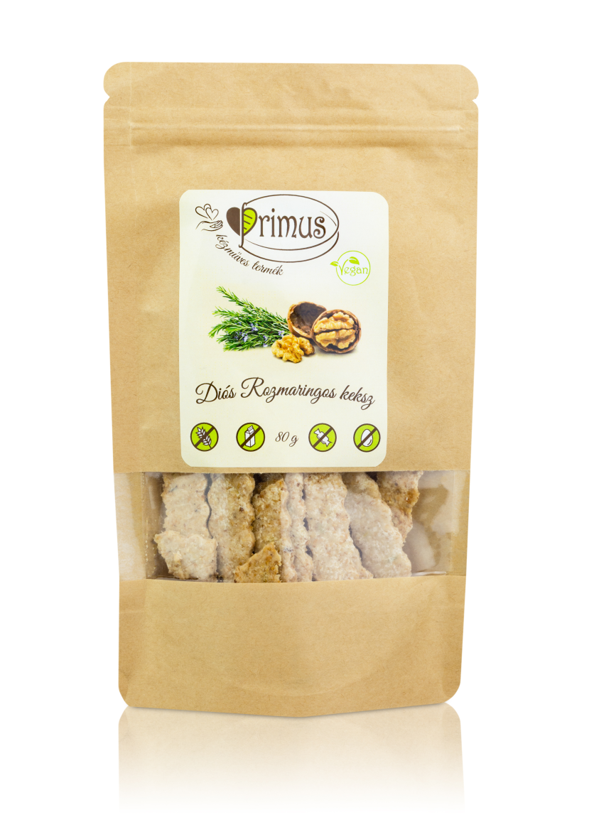 Primus vegánske sušienky s vlašskými orechmi a rozmarínom 80 g - 87328