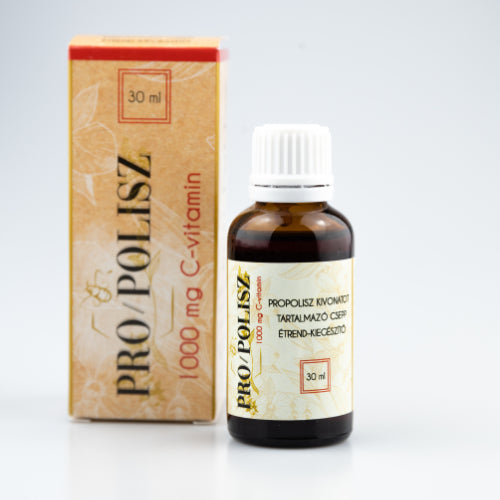 Pro/polys propolysový výťažok alkoholová kvapka s 1000 mg vitamínu C 30 ml